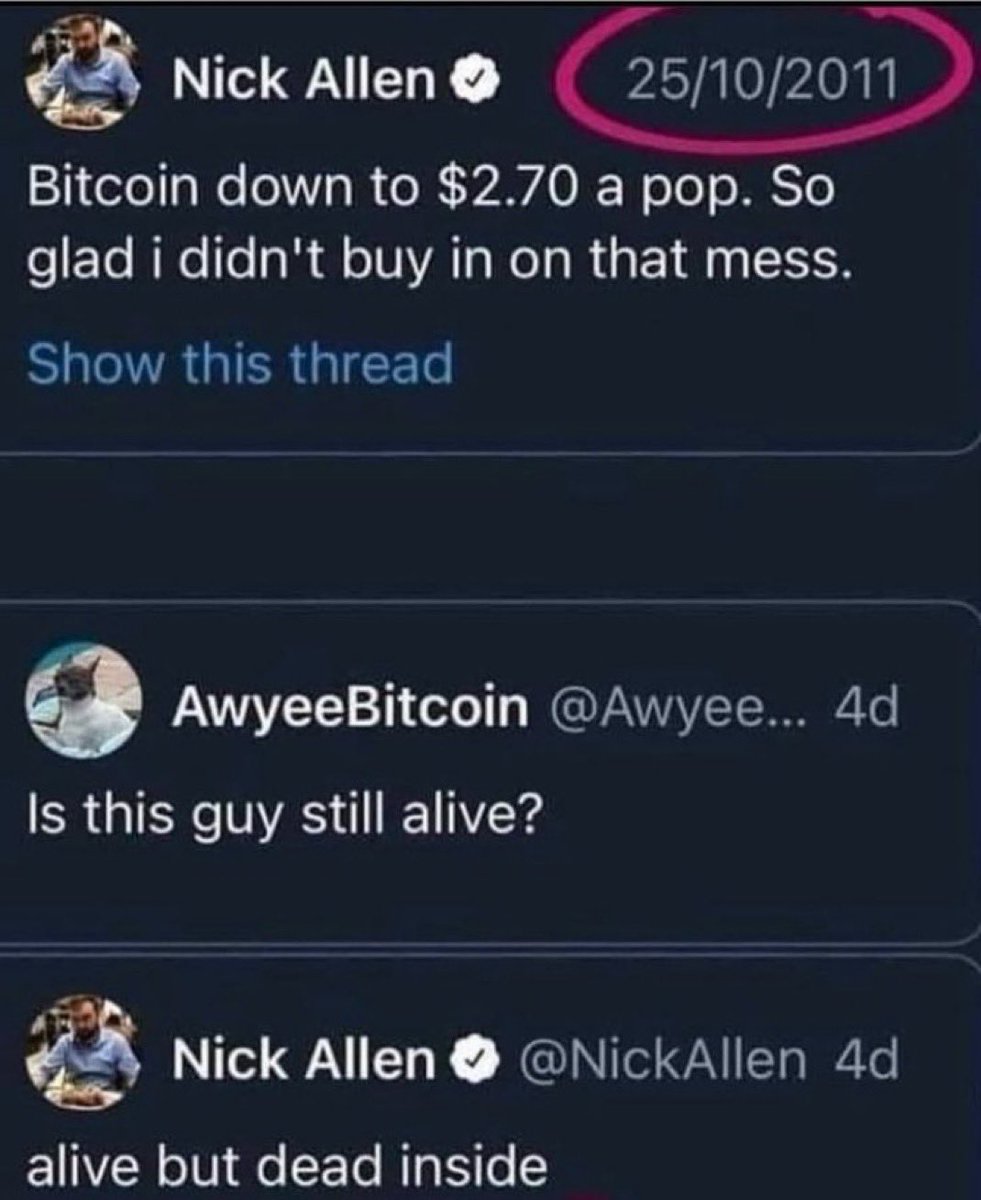 TrendingBitcoin's tweet image. Anytime you think of selling Bitcoin, remember this guy.