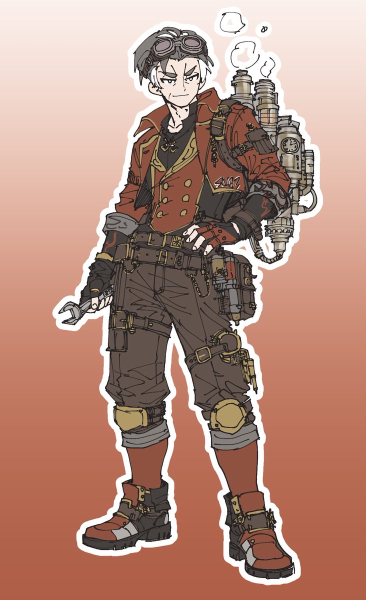 ぼくだけが楽しいスチパンパロ🔥
時間あればglr全員描きたいネ…