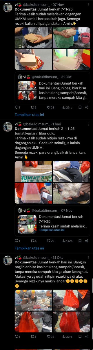 bakuldimsum_'s tweet image. In this economy..
Musim hujan jgn lupa nyetok dimsum dikulkas, Krn aku jualan dimsum 30rb/10pcs.
Dikirim dr TGR via Paxel flat ongkir 20rb max 6porsi all Jabodetabek.
Bisa Jumat berkah❤️
Order via DM.
Minta tolong Bantu RT postingan aku. Lagi sepi banget orderannya.