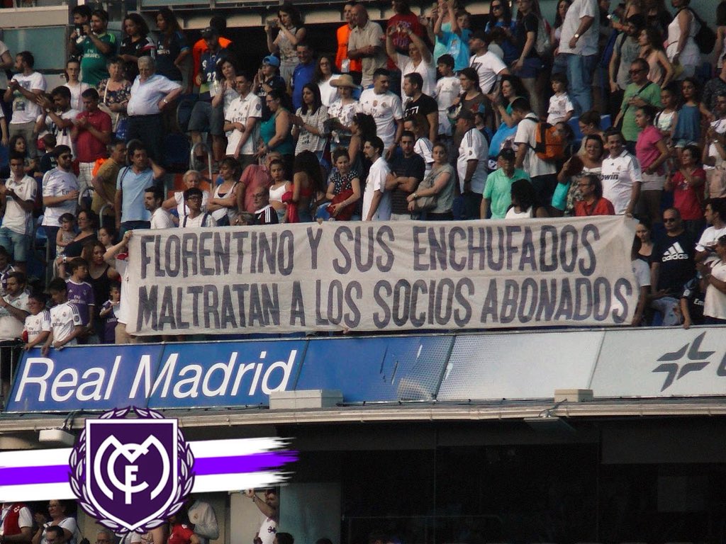 ¡Libertad de expresión, Florentino dimisión!