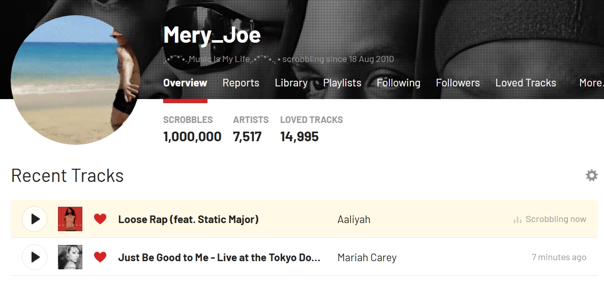 b2fly2000's tweet photo. One Million scrobbles girl 🥳🤩🥰😍 @lastfm @Spotify  #lastfm #scrobbles #scrobbling #OneMillion 🎶🎧▶️https://t.co/P6MBdbhh2t https://t.co/zQqvTqc9NN