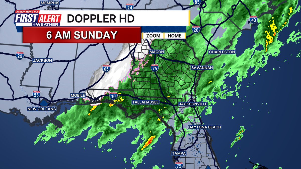 TrevorsWeather's tweet image. Snow in Florida two years in a row! Northeast Florida &amp;amp; southeast Georgia looking at a cold rain today. @ActionNewsJax #firstalertwx #flwx #gawx