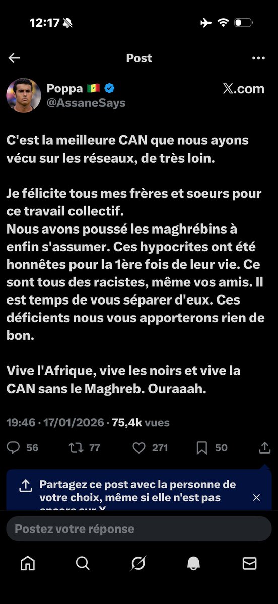 SarahDu39150548's tweet photo. Faites très attention les marocains, les lobby anti Maroc et les mouches électroniques sont de sorti cette can, entre fake news et insulte ils vous poussent à bout pour que vous réagissiez. Il est très important de ne pas leur donner de plaisir et de ne pas insulter
#can2025 https://t.co/LyLYpJg7kn