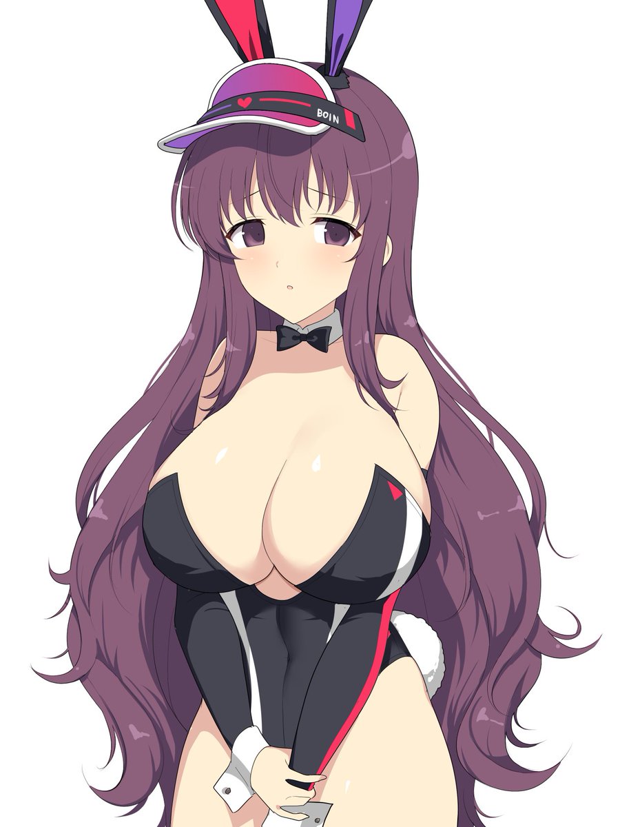 黒水着バニー姿の紫ちゃんを描いてみました! 