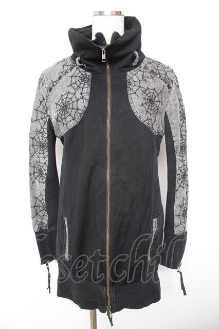 🖤🕸️New arrival🕸️🖤 h.ANARCHY / 蜘蛛の巣刺繍ダブルジップ