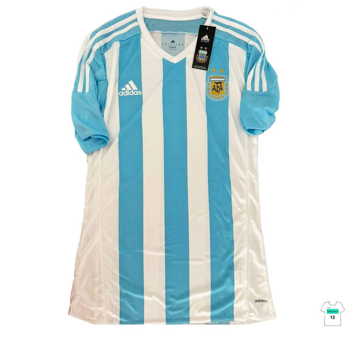 新品タグ付き】アルゼンチン代表2015ホームユニフォーム20番コレア直筆