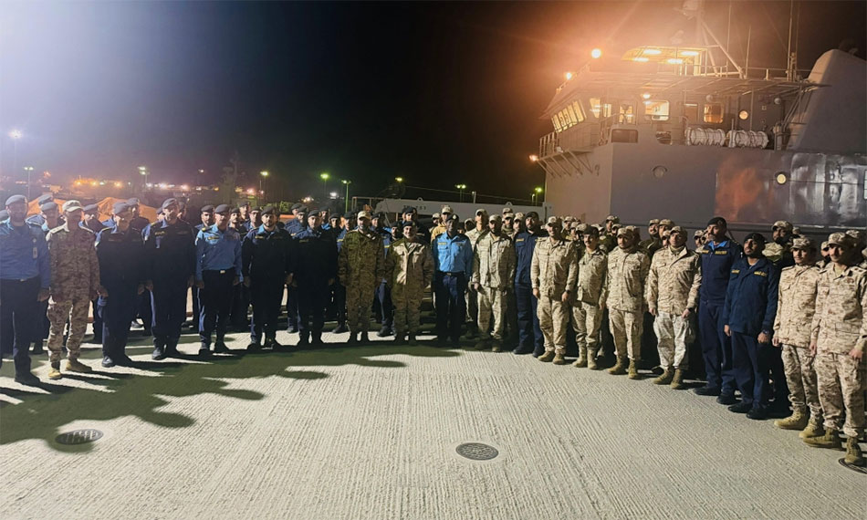 زورق القوة البحرية «فيلكا» وسفينة الإنزال «السفار» يشاركان في تمرين «سلام الخليج1» في السعودية 