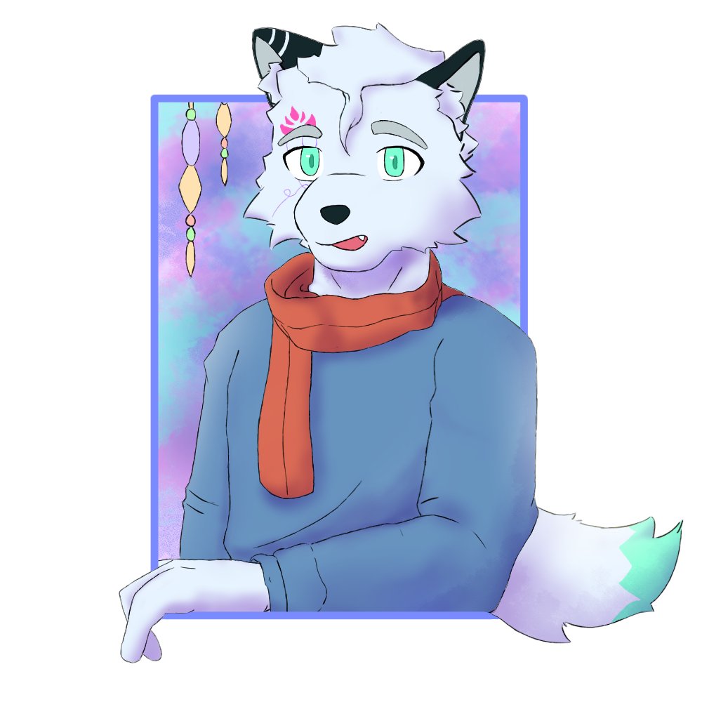 Sol1us's tweet photo. another portrait of my own sona❄️

#fursona #furry #furryartists https://t.co/y9emkww1Sw