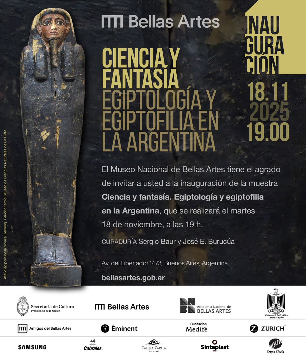 Hasta el 1 de marzo sigue esta muestra (a la que ya fueron más de 100.000 personas) en el MNBA con proyección en continuado de mi documental "De la Nubia a La Plata" acerca de las expediciones arqueológicas argentinas a Sudán (1961-1963) del Dr. Abraham Rosenvasser.
.