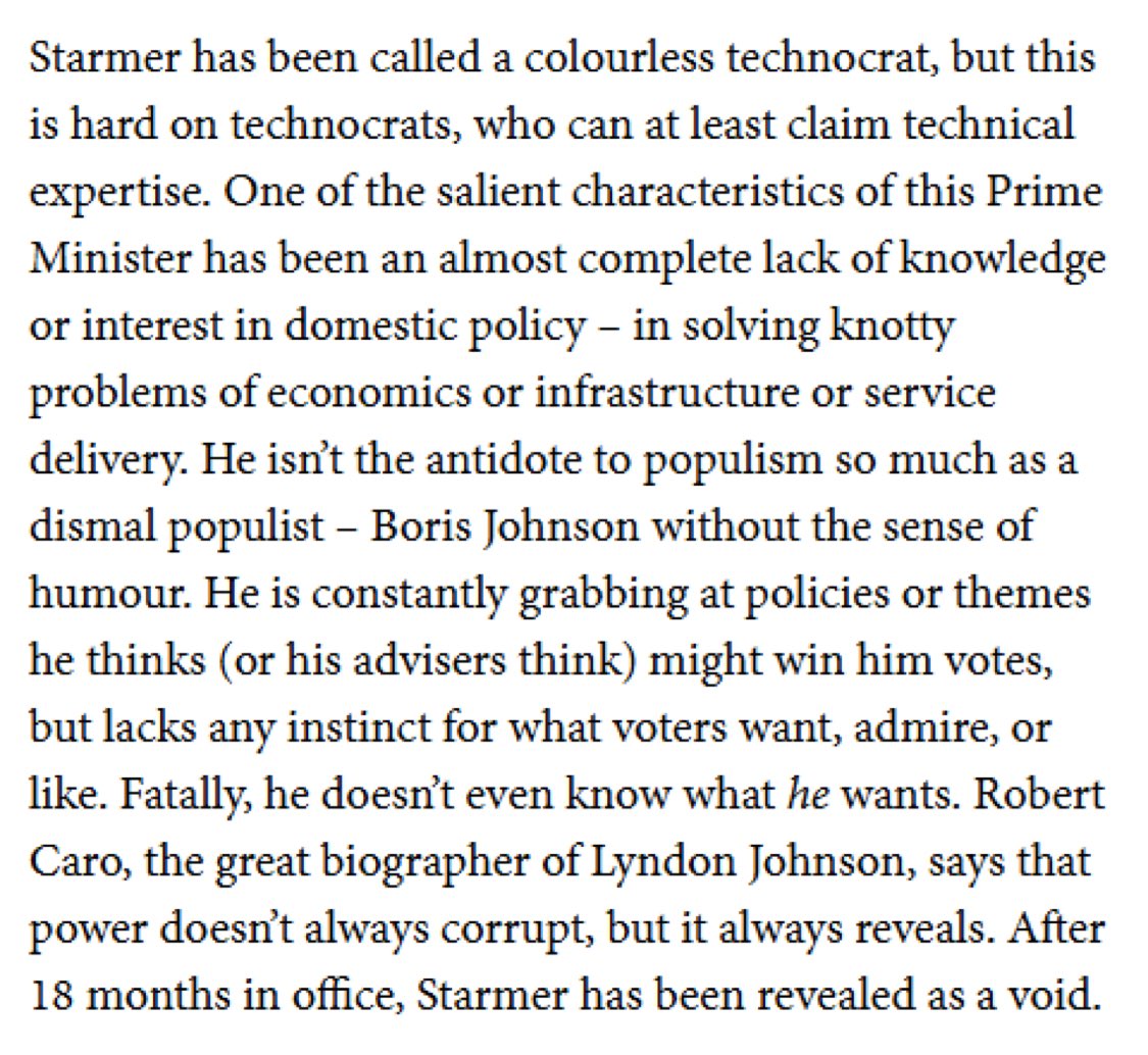 NicholasTyrone's tweet image. This is the best description of Keir Starmer I have ever read. From @mrianleslie