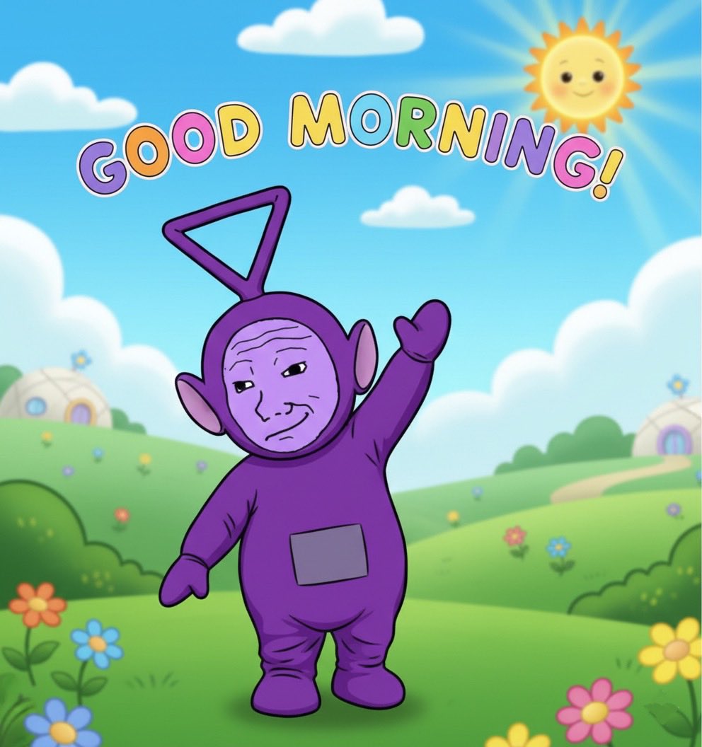 thechosenjuan36's tweet image. GM! From the Purple Wojak fam! Have a great day @PURKonX  $PURK
CA: BBG3vpXVCm2uPBD7LUr7yfP9XUXVNJRHMtiMG7q4pump