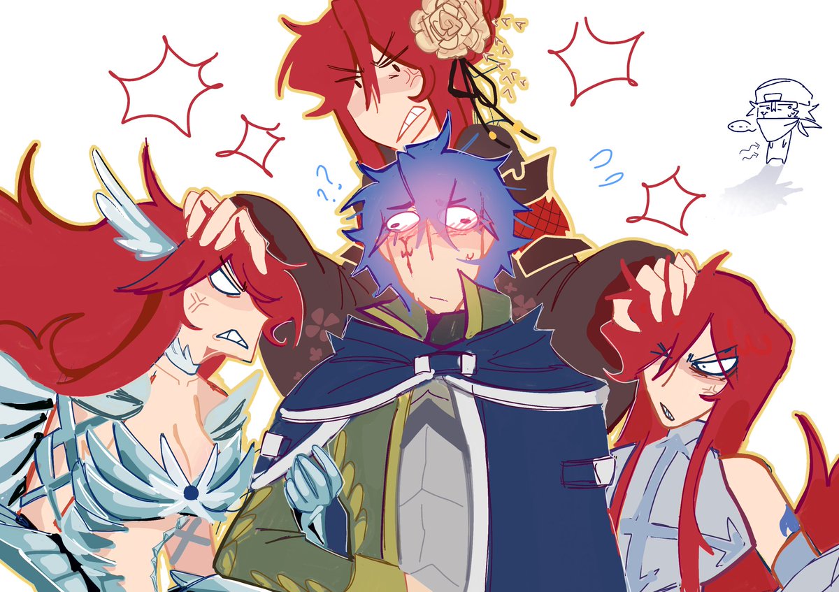 He's so greedy AND lucky💔💔 #FT100YQ #FairyTail #Jerza #Erza #Jellal #ジェラール