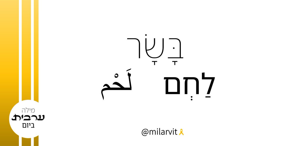 מילה ערבית ביום tweet media