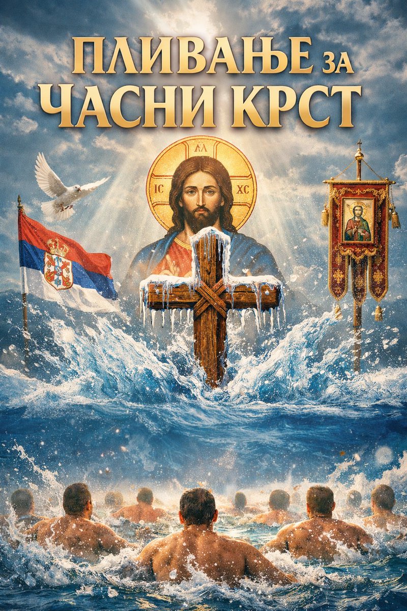 NikolaPesic99's tweet image. Za krst se ne pita koliko je hladno
#krst #krstovdan #plivanje