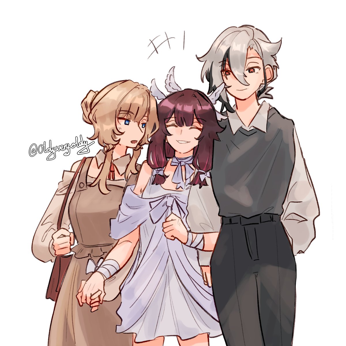 oldyveryoldy's tweet image. lets go lesbian #arlecchino #Columbina #Sandrone #GenshinImpact