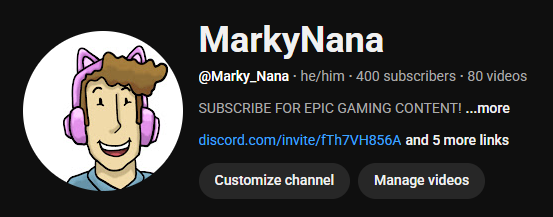 marky_nana's tweet photo. Just hit 400 subs on YouTube! Super happy about this! @YouTube @YouTubeGaming https://t.co/yzOmKhHD2r