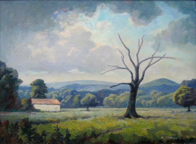 Good morning, Ian <a href="/longitch/">Ian Briggs</a> &amp; thank you, as always. #SundayMorning's seem to come around with amazing alacrity so it is good to step back &amp; reflect from time to time. Here's one that might fulfil that role: "Wharfedale" by Walter Steggles from his post-war work. #WalterSteggles