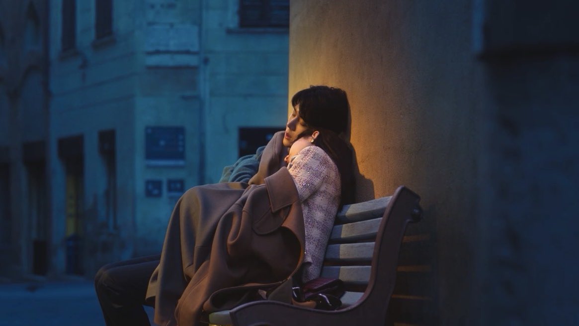 sonobakery's tweet image. went from being mad at each other to hojin putting his coat on her and resting on eo as they sleep 🥹 — #CanThisLoveBeTranslated