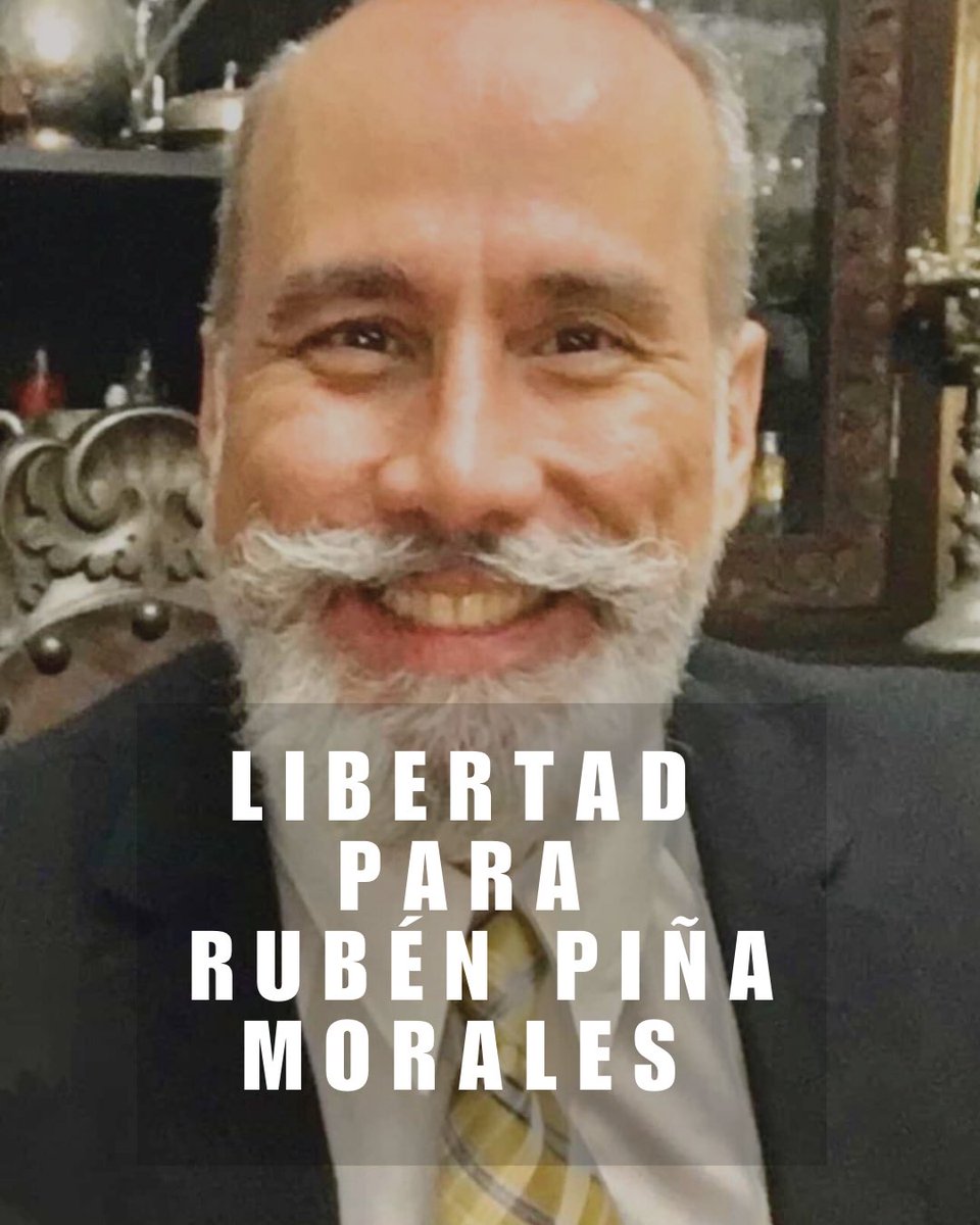 andreina's tweet image. Quiero hablarles del caso de Rubén Jose Piña Morales, 58 años, abogado y consultor jurídico de la aerolínea Albatros.

Fue detenido el 05/02/2025 por el SEBIN, y permaneció desaparecido durante 34 días. Finalmente, fue ubicado por su hermana en El Helicoide, donde fue torturado…