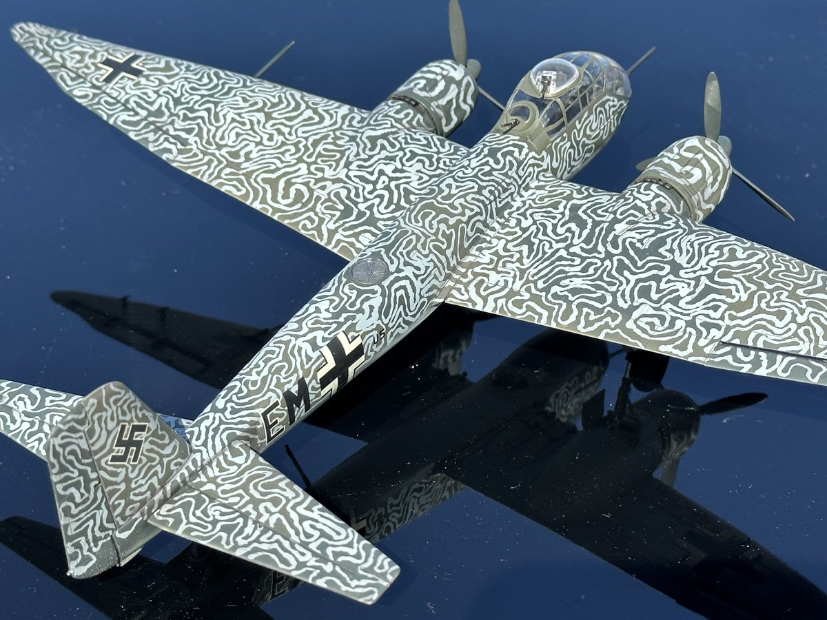 ハセガワ 1/72 Ju188 調子に乗りすぎて迷彩やり過ぎたヤツ。 #3年前の