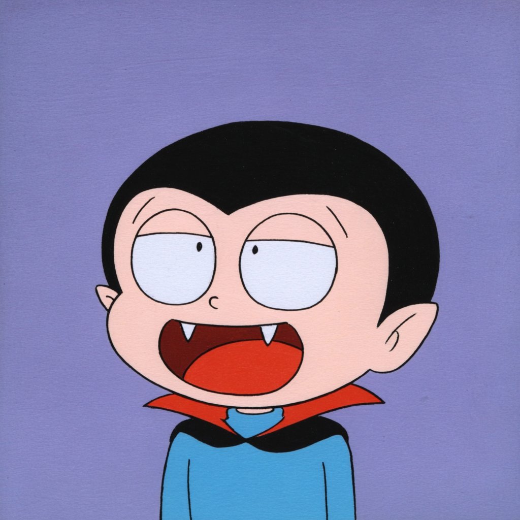 Flat vintage cartoon samples