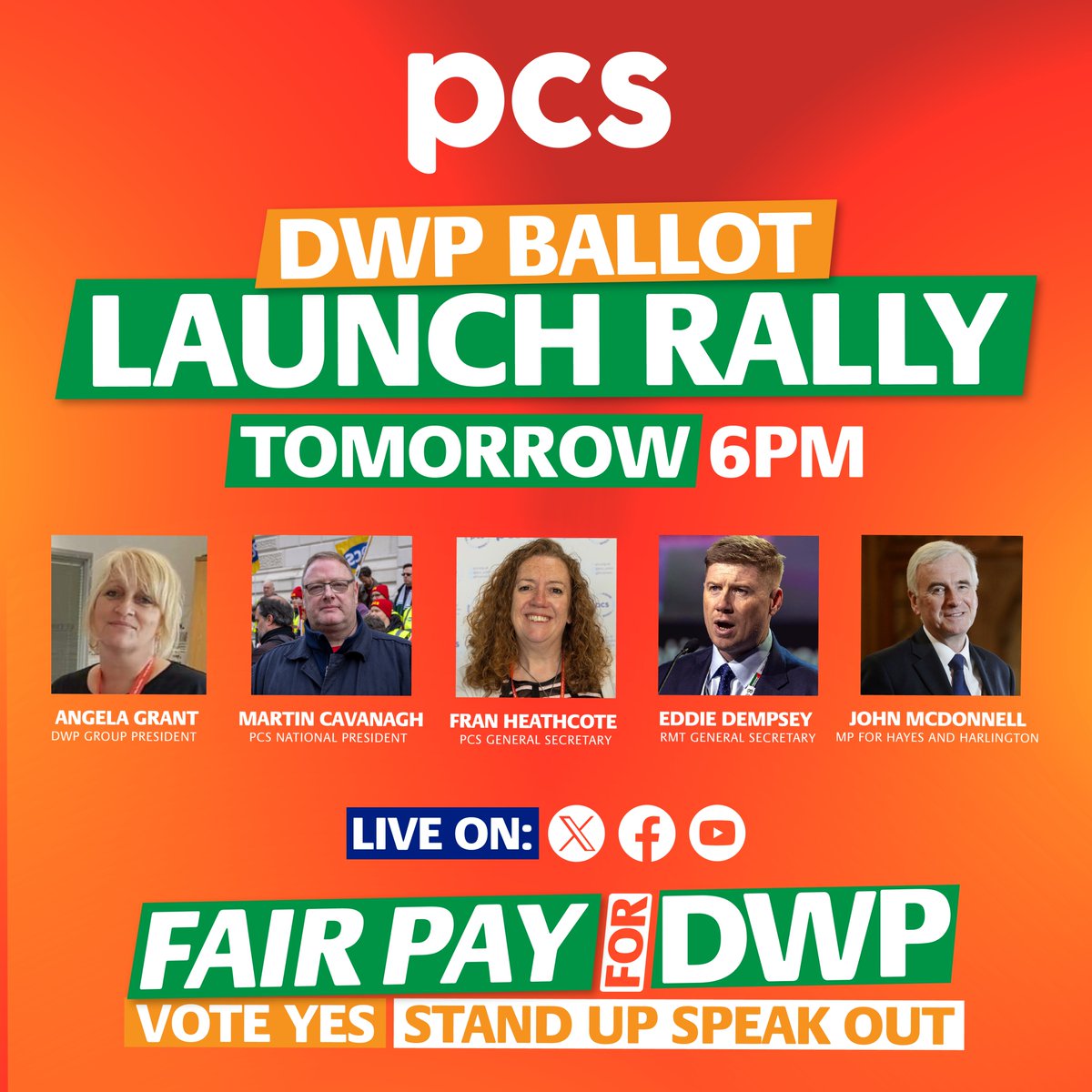 pcs_union's tweet image. Tomorrow! Tune in live at 6pm on PCS Facebook, X or YouTube.
#PCS #YourVoiceYourPayYourPower #VoteYes