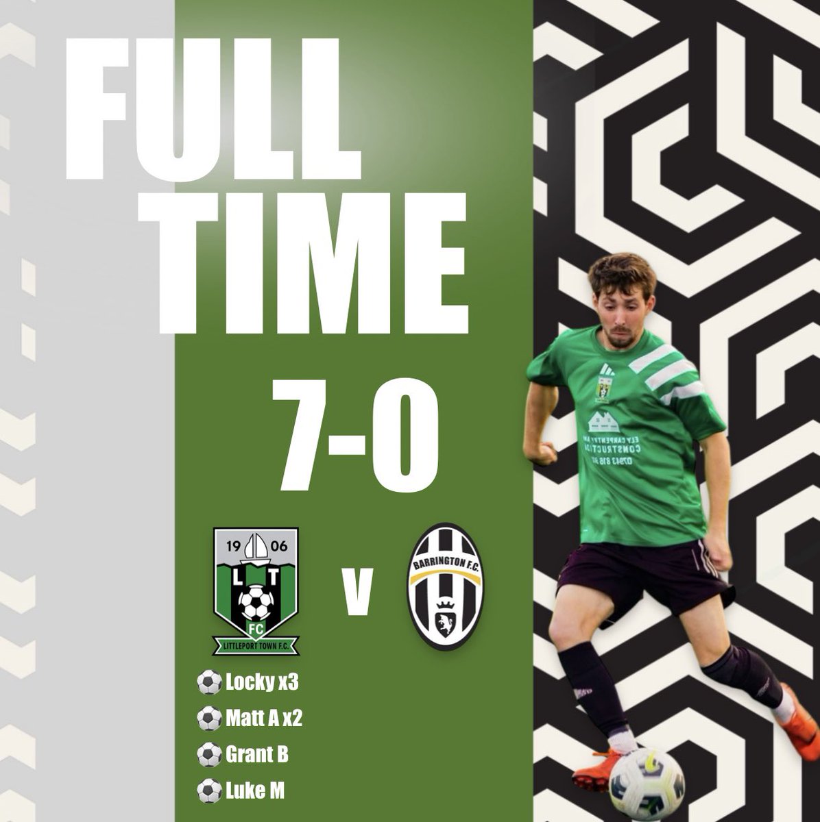 ⚽️ Match Result

We were finally able to play our first game of 2026 yesterday. We hosted <a href="/BarringtonFC_1a/">Barrington FC</a> in the Junior Cup quarter final. An outstanding performance to kick the new year off sees us move into the semis! 

#LTFC #UpThePort