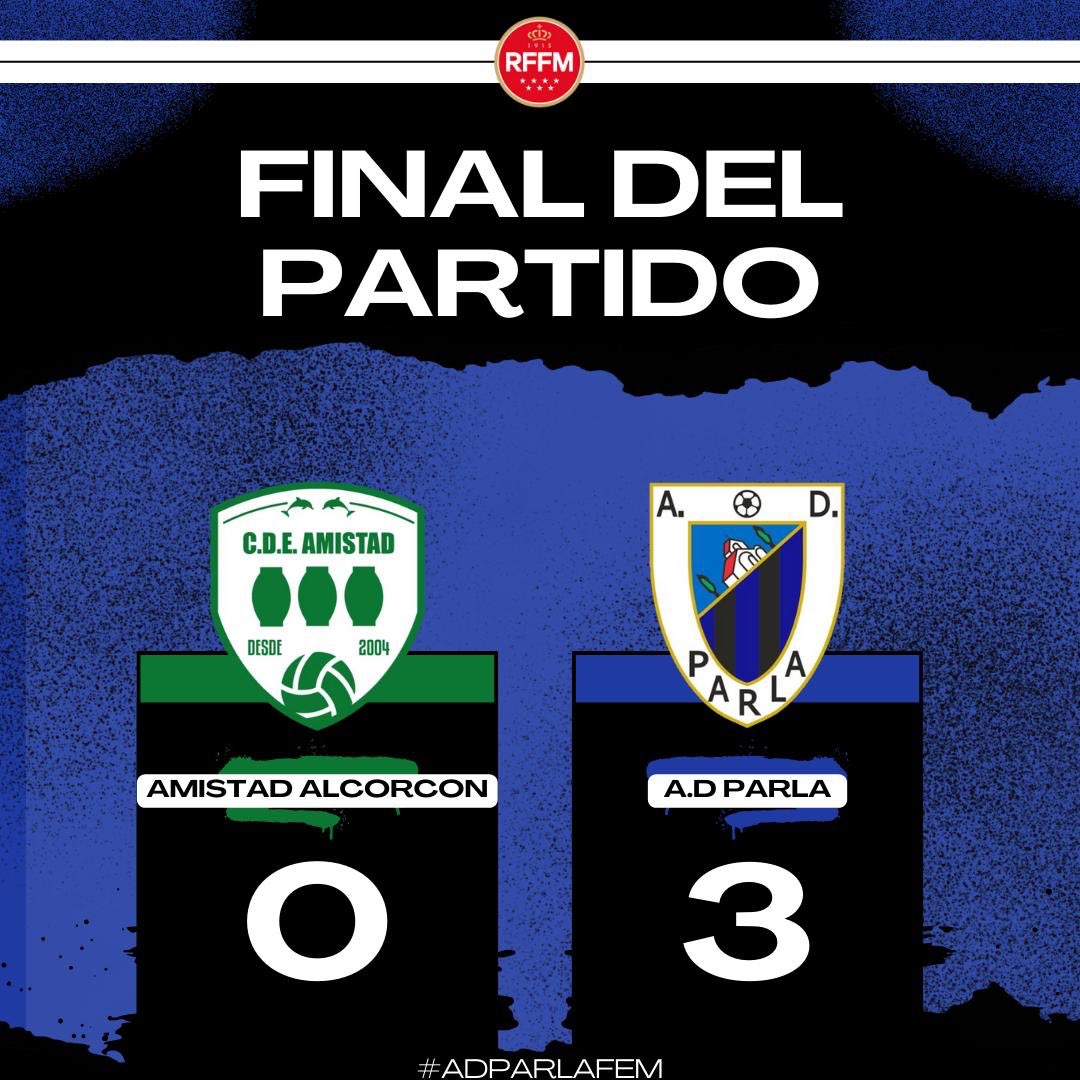 adparlafem's tweet photo. ¡FINAL DEL PARTIDO EN ALCORCÓN!

#AmistadAlcorconParlaFem https://t.co/7m7Bs8SQXB