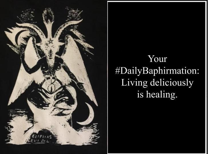 SatanicSF's tweet image. #DailyBaphirmation