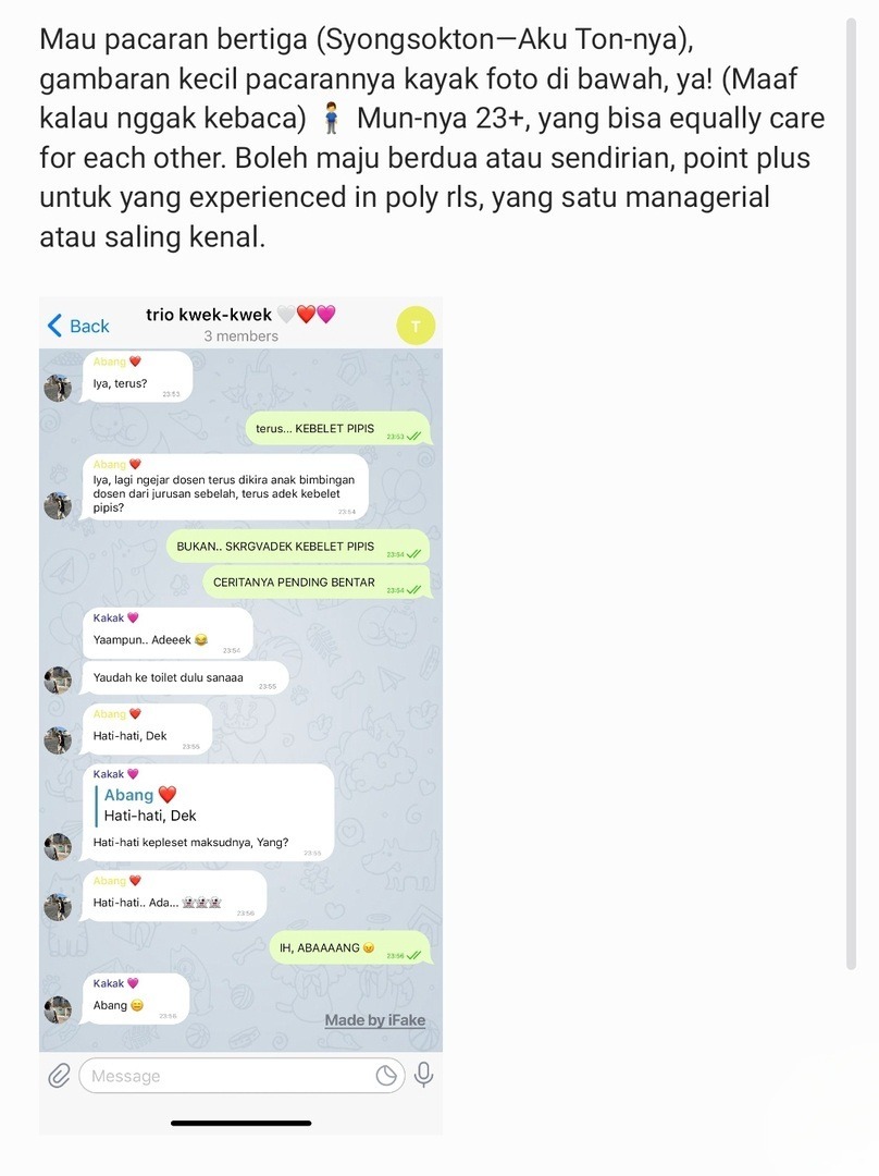 bermuara_sayang's tweet image. Sayang! Sender lagi cari BFR buat BxBxB dengan kriteria tertera. Boleh maju sendiri, berdua, atau dimajuin M-nya juga ya.