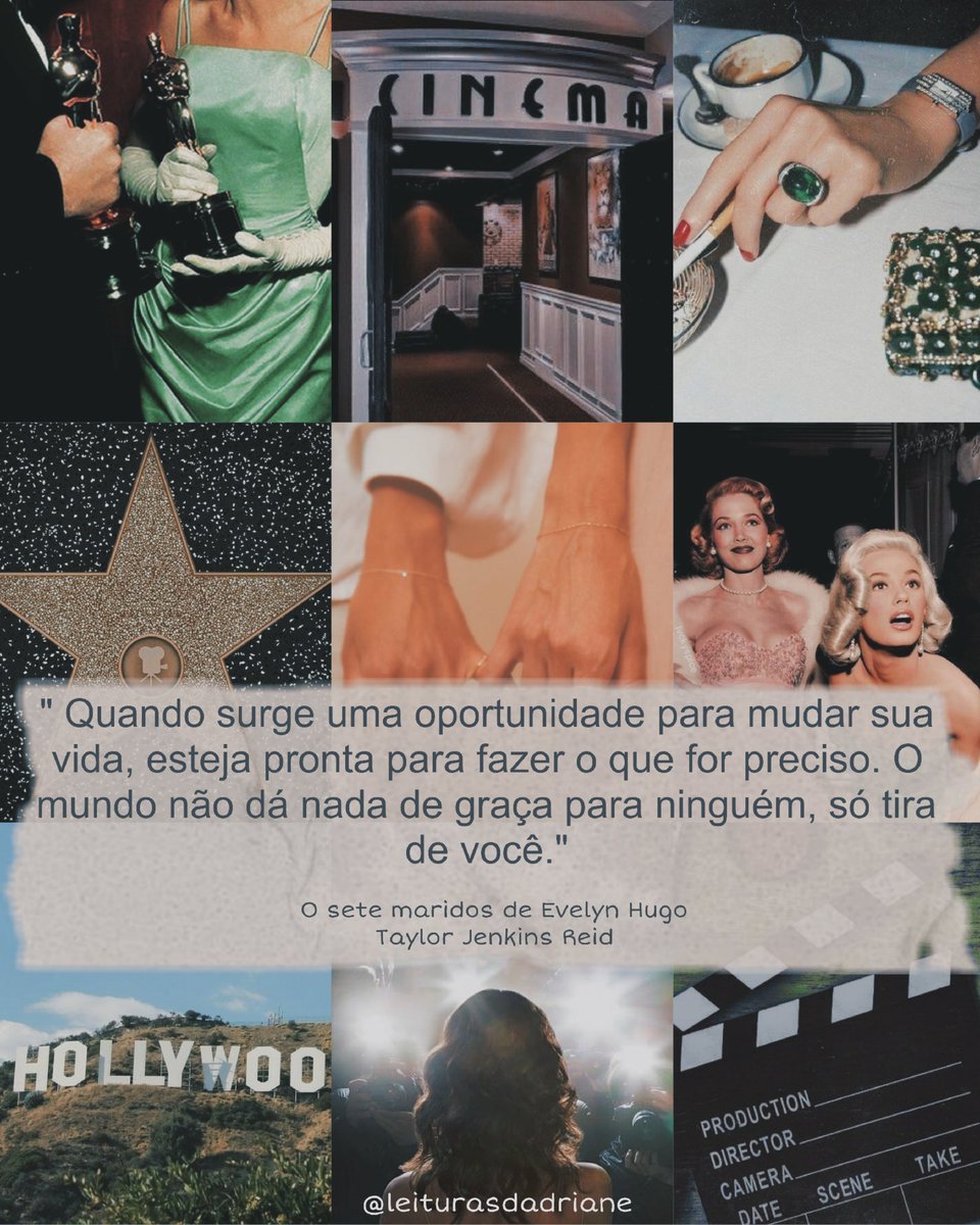 leituradadriane's tweet photo. 📽️ Quote e tropes literárias de " Os sete maridos de Evelyn Hugo" da Taylor Jenkins Reid, um romance que se passa na velha Hollywood, com uma personagem feminina forte que fará de tudo para conquistar seus objetivos.

#leiturasdadriane  #parceirocompanhia2025 https://t.co/tQtQZw25tB