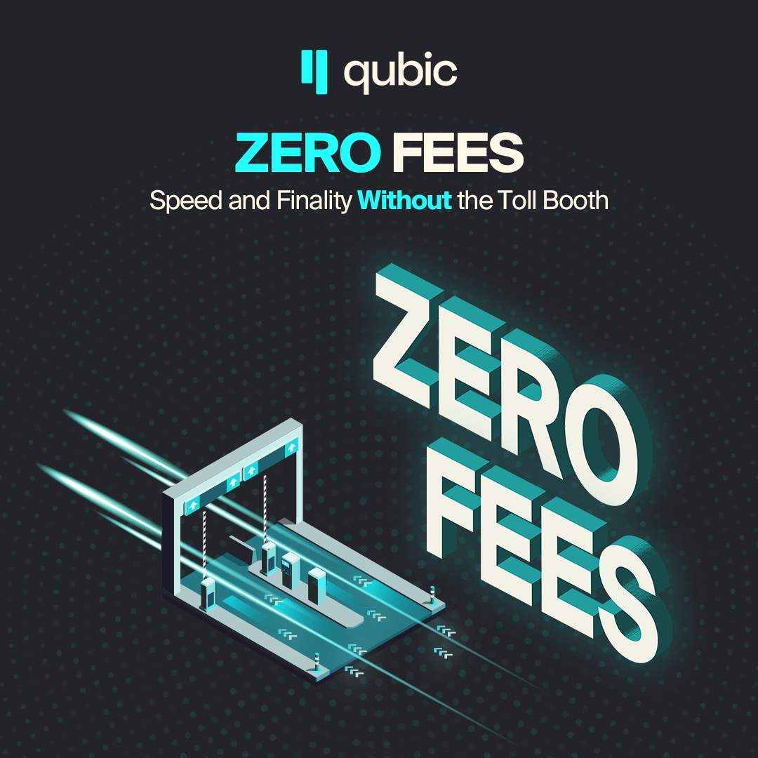 Most blockchains make users compete in a fee market.
Higher demand means higher costs.
Block space becomes a toll road.

Qubic removes the toll road entirely.

Every transaction on Qubic costs exactly zero. 

Not subsidized.
Not promotional.
Not temporarily low.

The protocol