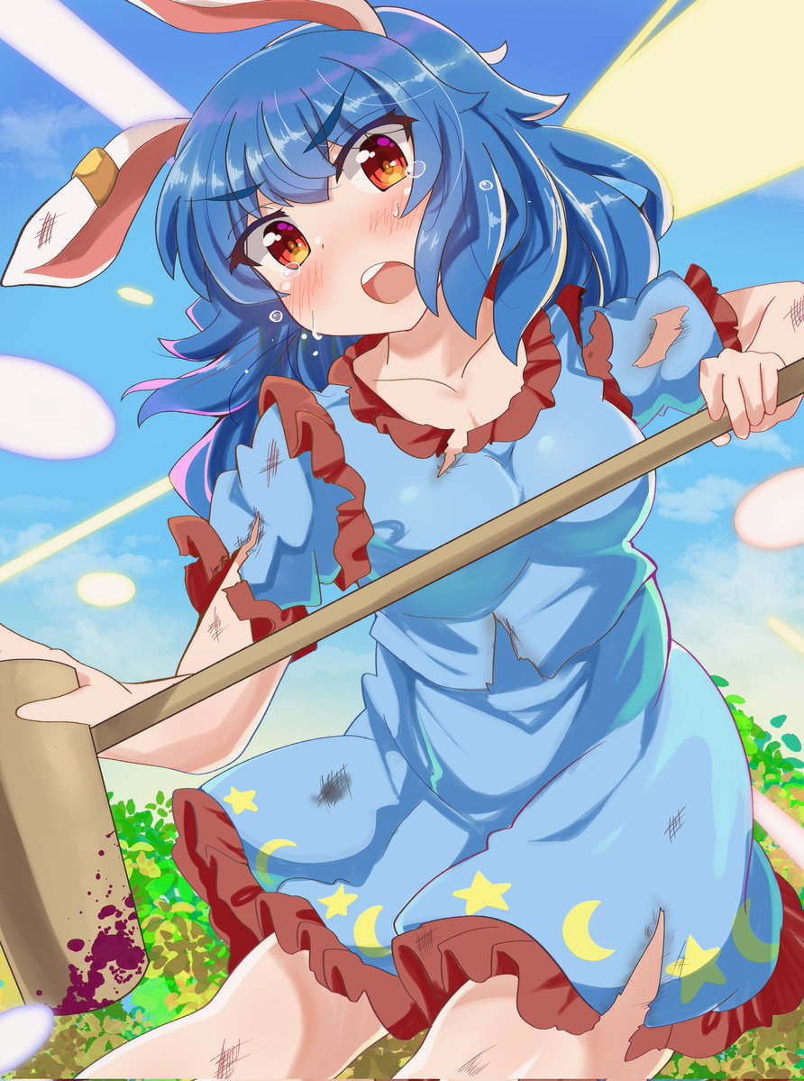 追われる鉄砲玉兎
#清蘭 
#東方Project 