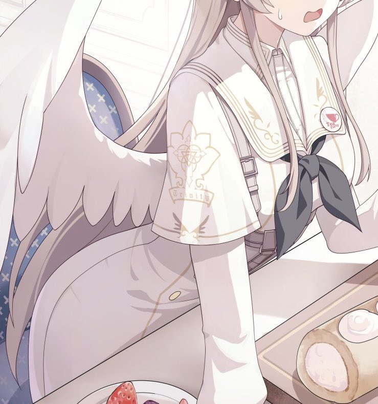 Hman_nagisasuki's tweet image. ブルアカふぇすの入口にあった新規ティーパーティーイラストのナギサ、腰つきがえっちすぎると思うの