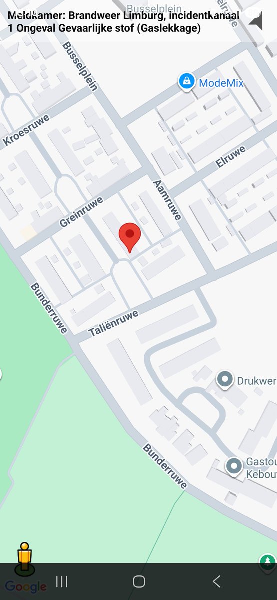 Ongeval gevaarlijke stof (gaslekkage) met inzet van hulpdiensten