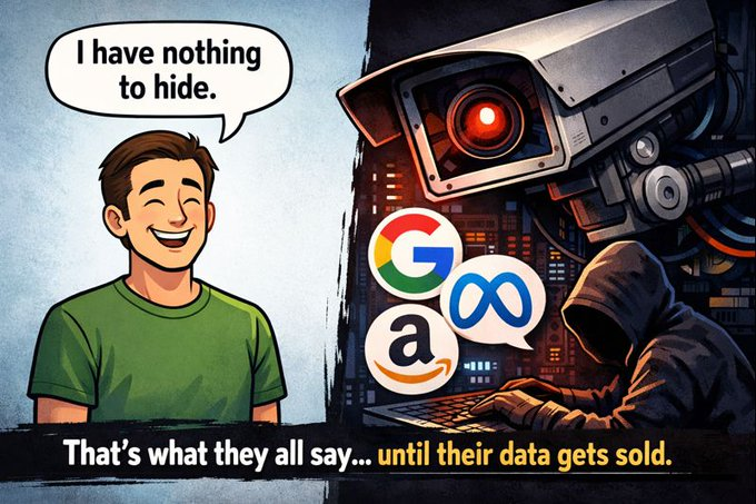 RegEdison1's tweet photo. Just uploaded my #PrivacyMeme to the
@DataHaven_xyz

Testnet 🔒Digital privacy isn’t about hiding—it’s about ownership. Stop being the product. Start owning your data https://t.co/ThLIX8zQgX
