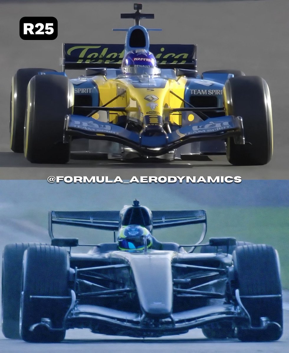 AlpineF1Team_fr's tweet image. Si on enlève le halo, les monoplaces de 2026 ressemblent enormement à ce qu’on avait en F1 il y’a 20 ans👀👀👀