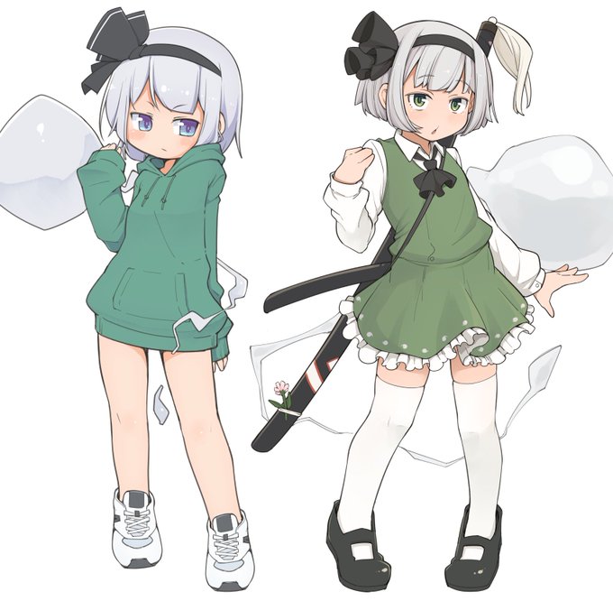 うちの妖夢ちゃん4年でだいぶイメチェンしたねぇ… 