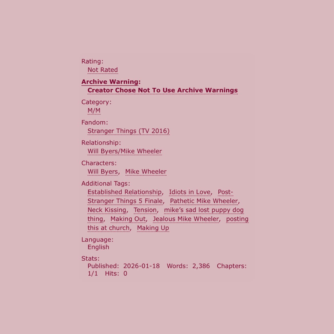 during this bleak time, i hope this one-shot based on this post below can bring you some joy :) 

archiveofourown.org/works/77860281