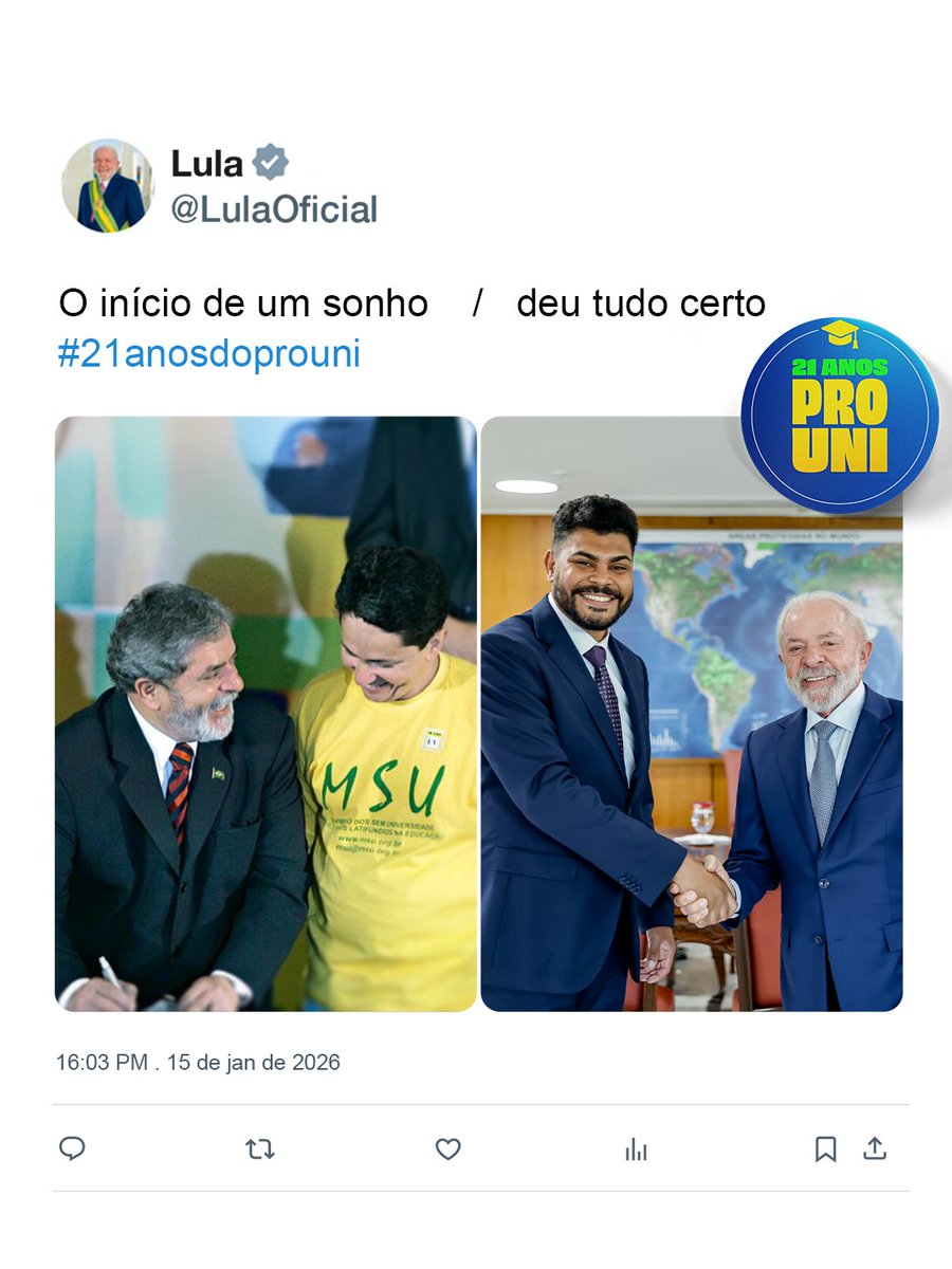 Lula tweet media