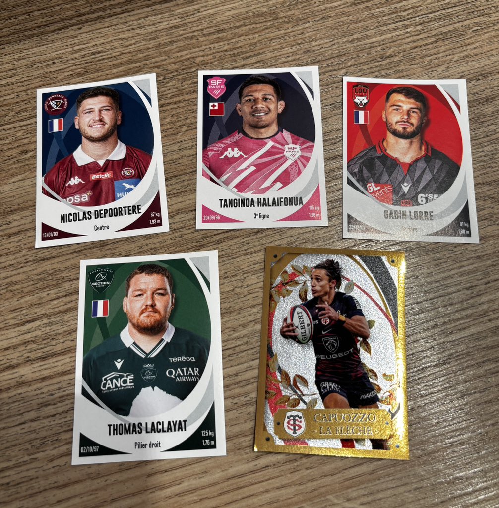 Murray_Kinsella's tweet image. They have Panini stickers for the Top 14 in France.
