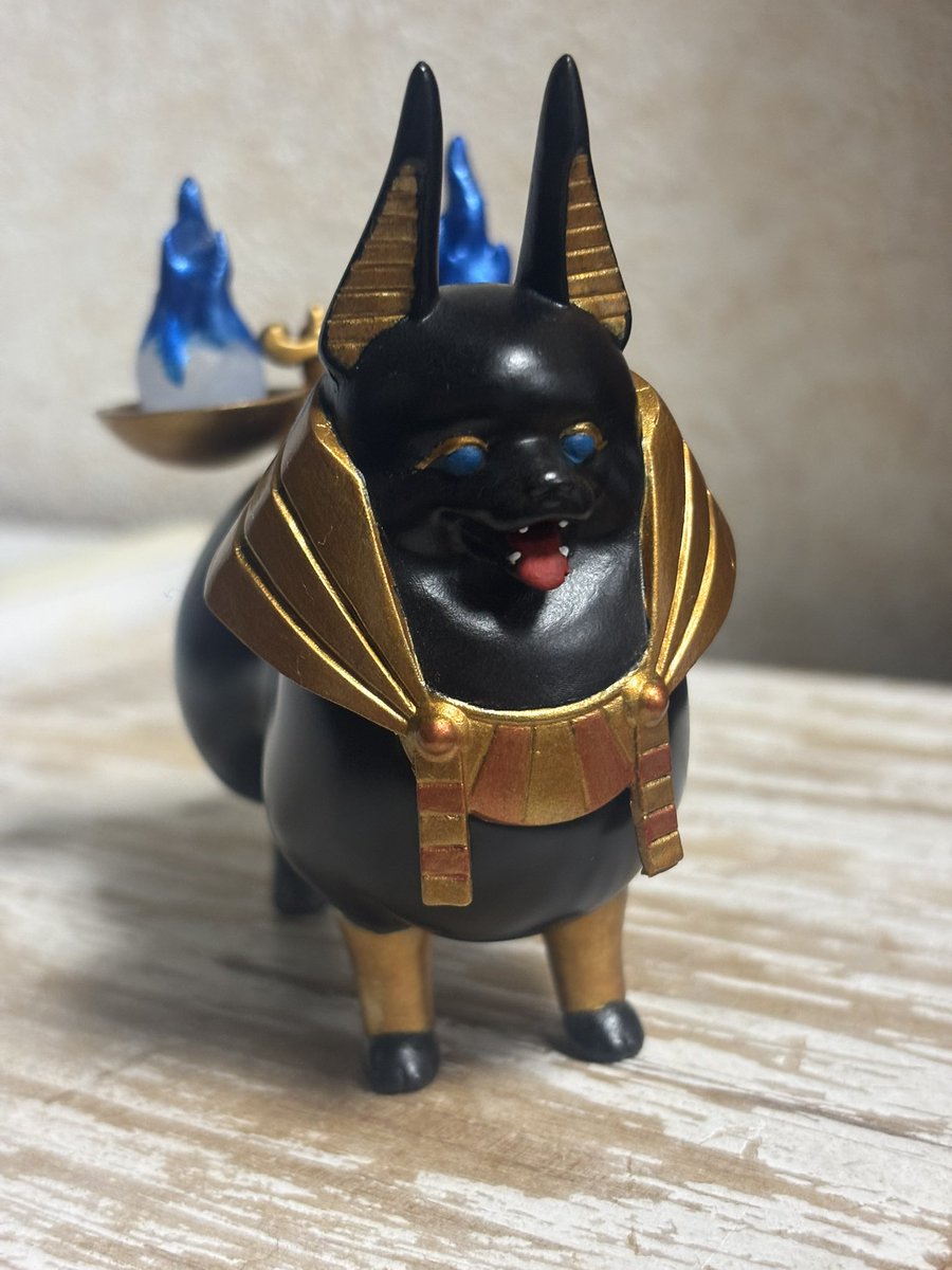 d_man61's tweet image. 以前WFで購入させていただいた森田
ポリエステル(@mrt_polyester)さんの冥犬ポメビス完成した🐕🔥
可愛い✨