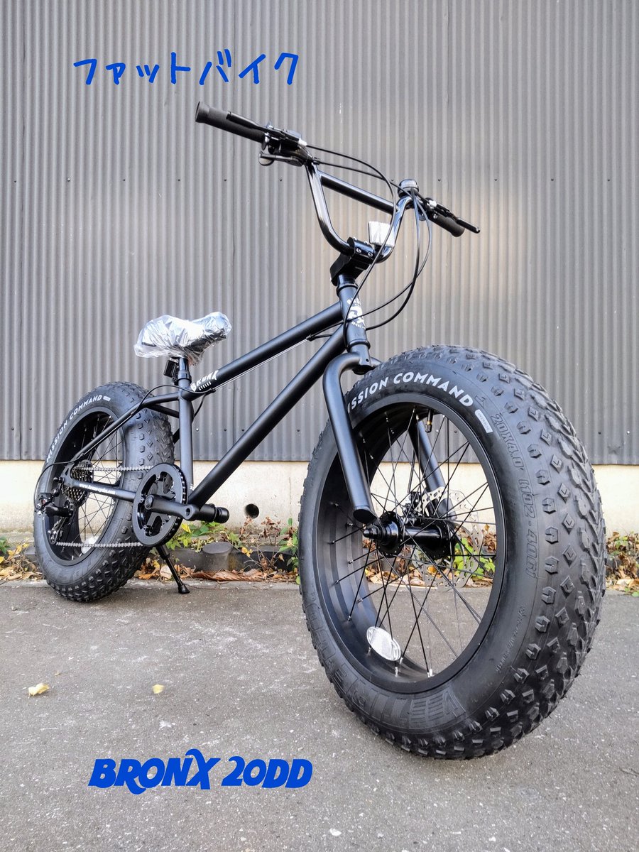 BMXスタイル20インチ極太タイヤのファットバイク🚲️ ブロンクス20DD