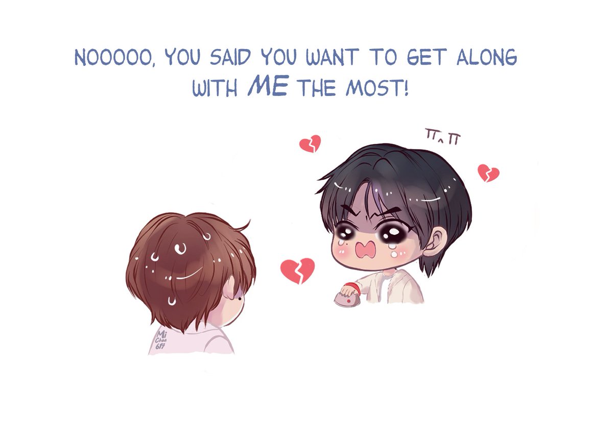 Michan617's tweet image. Hani crashing out pt.2  💔TT^TT

#AHOFanart
