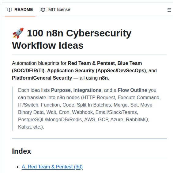 tom_doerr's tweet image. Blueprints for cybersecurity automation workflows

github.com/CyberSecurityU…