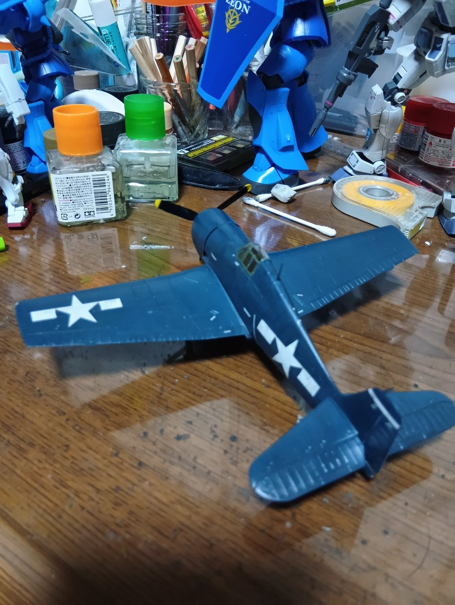 PIdBxKTtkn6393's tweet photo. F6F-5 ヘルキャット
#F6F
#お前が作った飛行機魅せろ https://t.co/lH2n2A9SAl