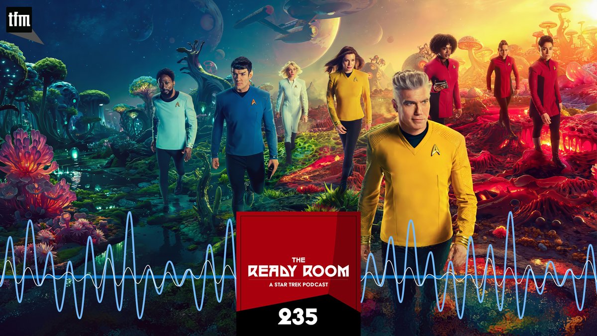 New Ready Room! “Big Swings!” After a long slumber, <a href="/cbryanjones/">C Bryan Jones</a> and <a href="/larrynemecek/">Larry Nemecek *</a> (whose birthday is today! Happy Birthday! 🥳🖖) look back at #StarTrek Strange New Worlds Season 3. tfm.fan/trr235 #podcast