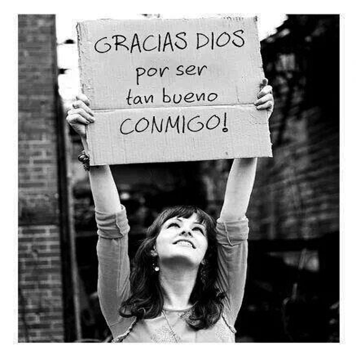 Simplemente: ¡Gracias, Dios!
😌