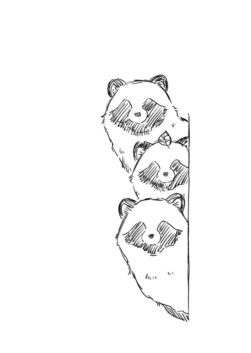 nikaidooooooooo's tweet photo. 物陰から覗く３匹 https://t.co/EM8XdCnTWN