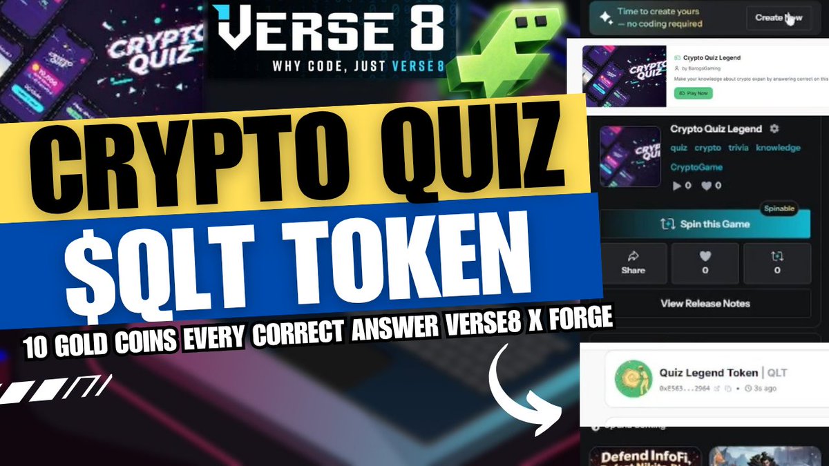 barogsgaming044's tweet image. Crypto Quiz Legend $QLT Token Live Now on @Verse_Eight @CROSS_gamechain

Crypto Quiz Legend
verse8.io/V7b8w3y

$QLT Token Ticker
0xE563aE4618c2fdecc9bdf1e3c60924B194cA2964

Yt Link: youtu.be/a8XgEeK7qm8

#CROSSForge #verse8